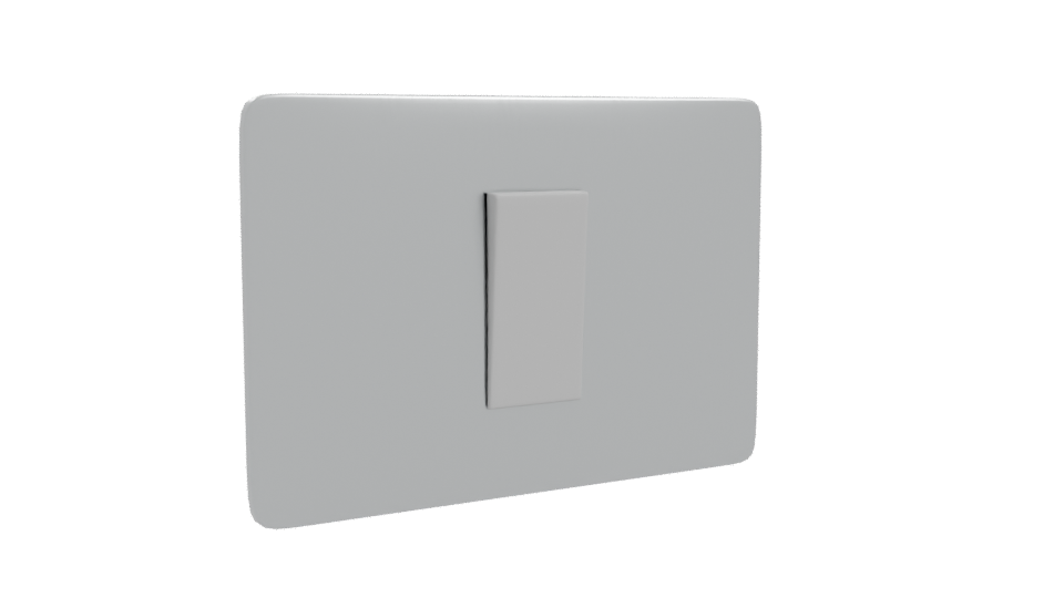 Sleek Metallic Switch Panel Model - Professional 3D Model Render 10