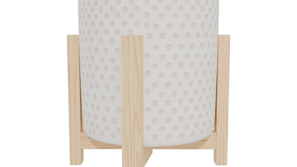 Minimalist Ceramic Planter Stand 3D - Professional 3D Model Render 5