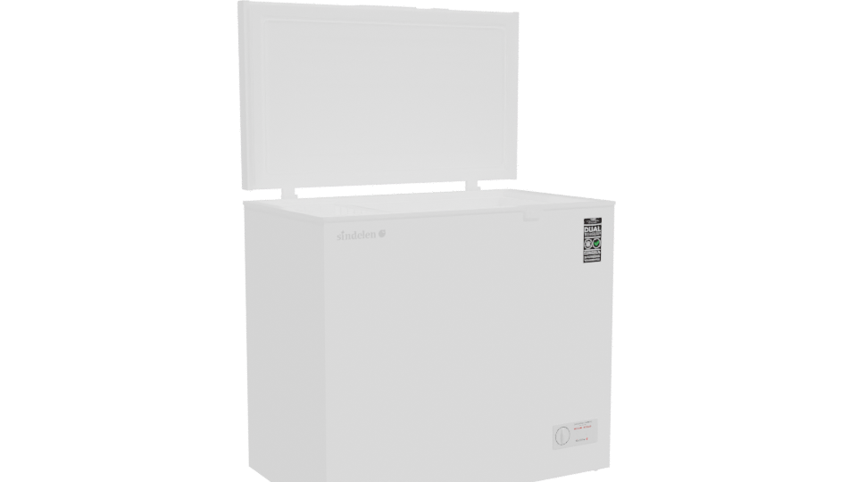 Chest Freezer Appliance 3D Model - Professional 3D Model Render 10