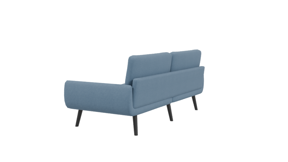 Stylish Modern Two-Seater Sofa 3D Model - Professional 3D Model Render 3