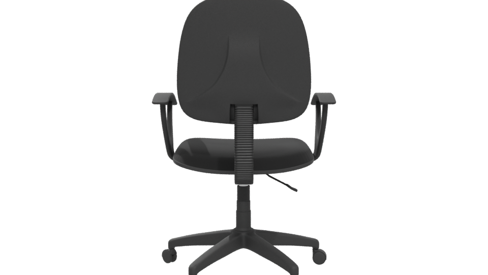 Ergonomic Black Office Chair 3D - Professional 3D Model Render 5