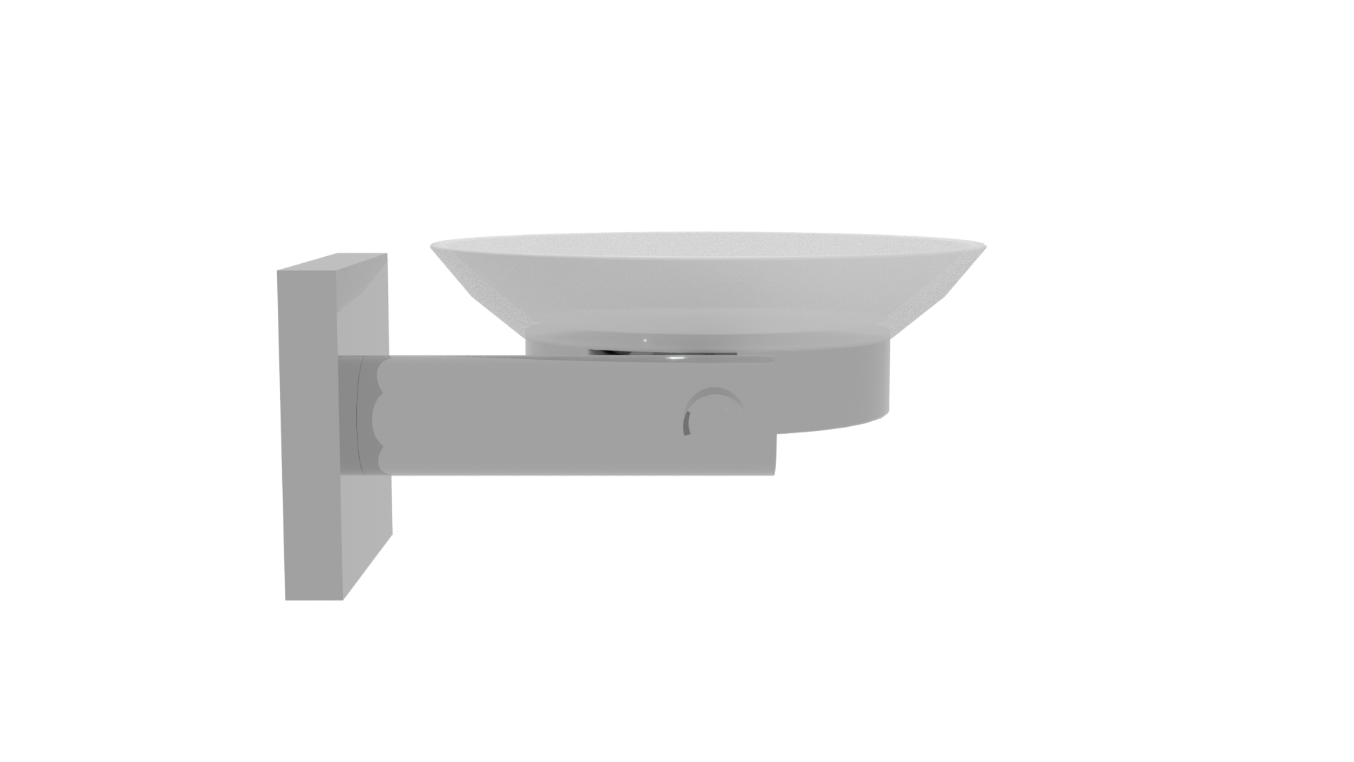 Modern Wall-Mounted Dish Holder - Professional 3D Model Render 11