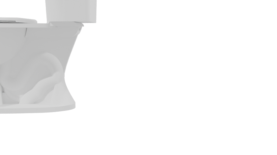 Stylized Bathroom Toilet Model - Professional 3D Model Render 2