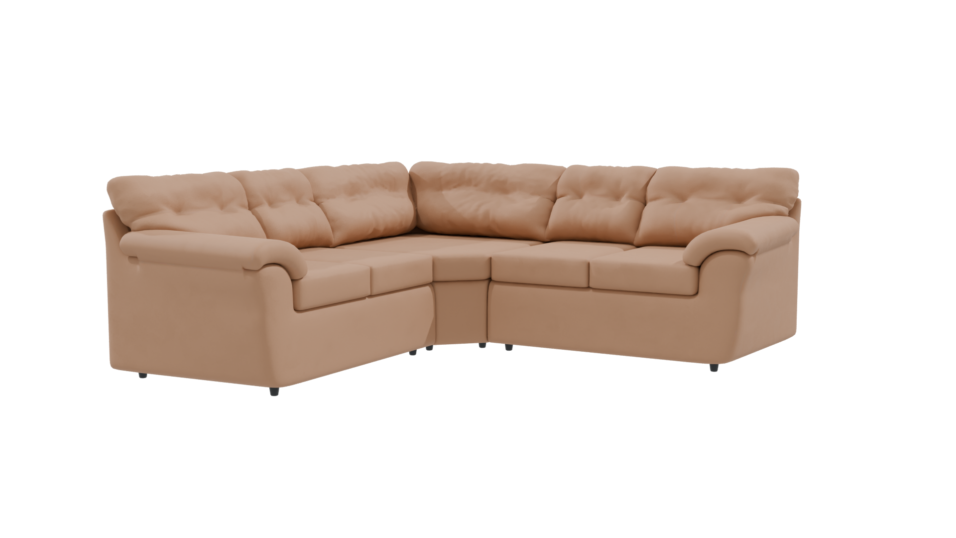 Stylish Corner Sofa Model - Professional 3D Model Render 9