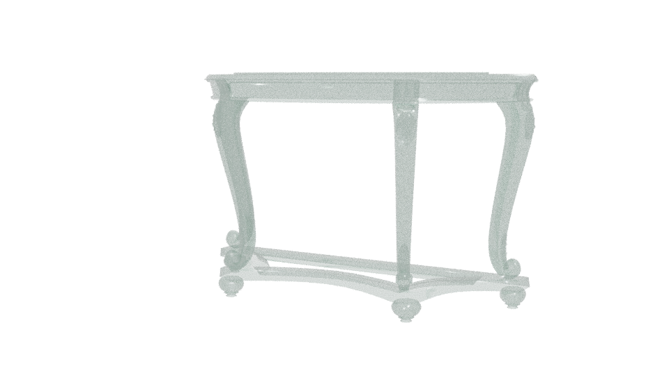 Elegant Vintage Console Table 3D - Professional 3D Model Render 12