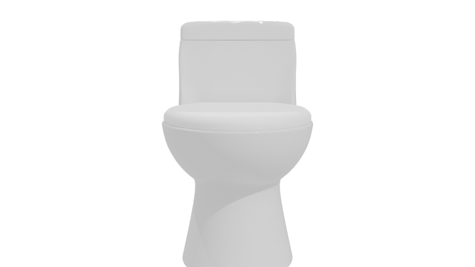 Sleek Modern Toilet 3D Model - Professional 3D Model Render 11