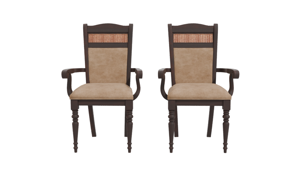 Vintage Armchair Set 3D Model - Professional 3D Model Render 11