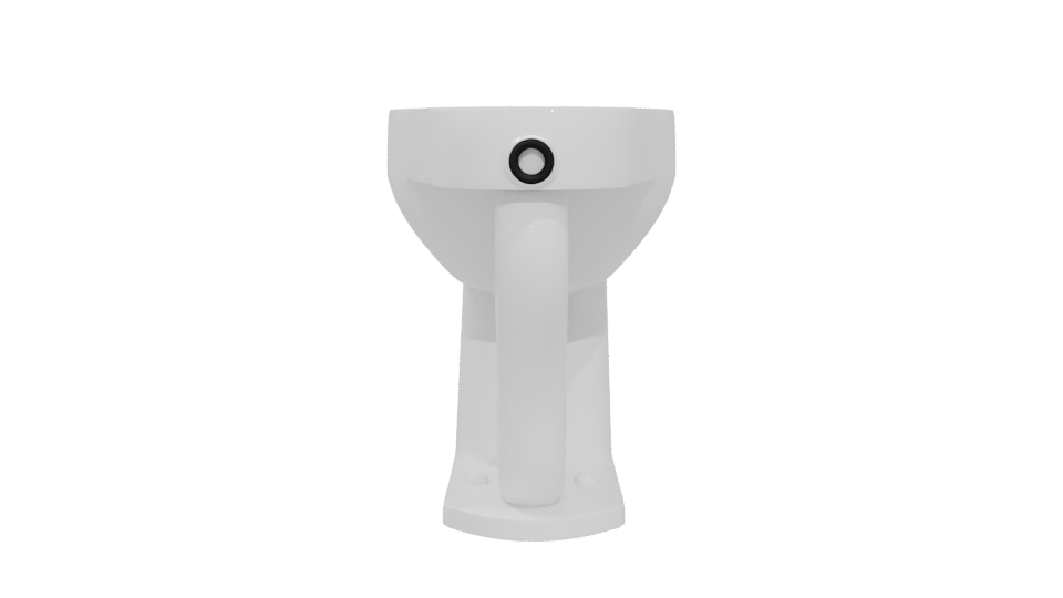 Minimalist Ceramic Bathroom Sink 3D Model - Professional 3D Model Render 5