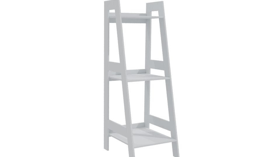 Minimalist Metal Shelf 3D Model - Professional 3D Model Render 10