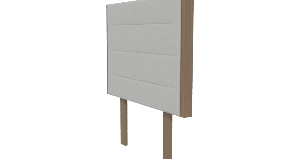 Budapest Gray Headboard 3D Model - Professional 3D Model Render 13