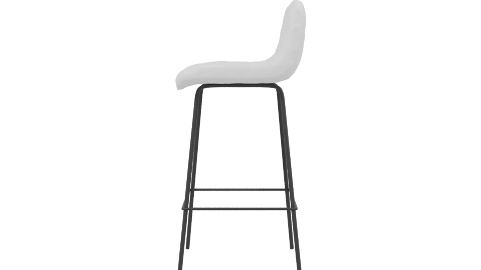 Stylish Modern Barstool 3D Model - Professional 3D Model Render 2