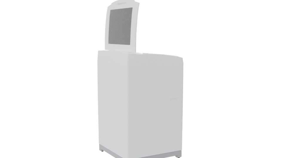 Modern Top-Loading Washer 3D - Professional 3D Model Render 7