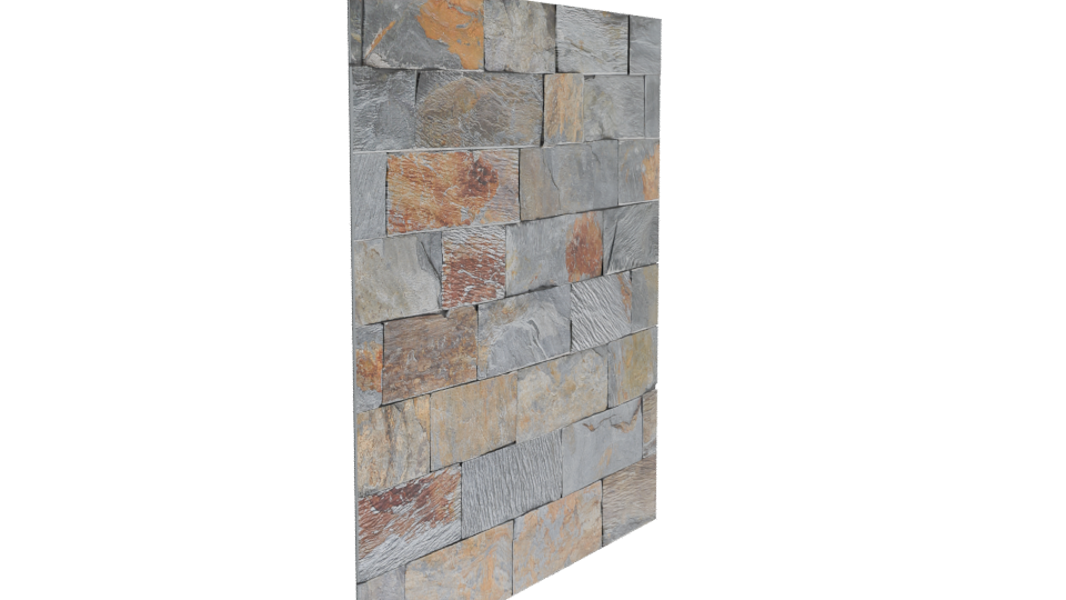 Realistic Stone Wall Texture 3D - Professional 3D Model Render 9
