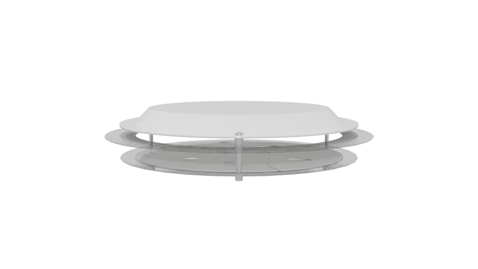 Modern Round Base Vent Cover - Professional 3D Model Render 5