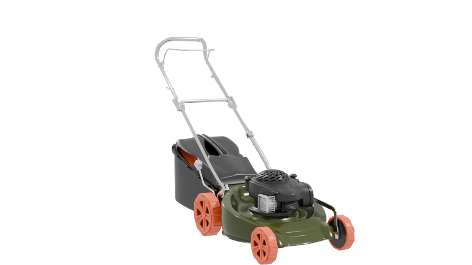 Realistic Lawn Mower 3D Model - Professional 3D Model Render 10