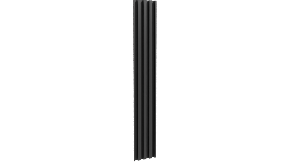 Vertical Modern Slat Panel Model - Professional 3D Model Render 10