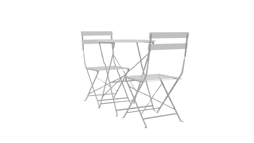 Stylish Bistro Table Set 3D - Professional 3D Model Render 7