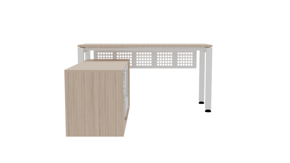 Stylish Office Desk Model 3D - Professional 3D Model Render 8