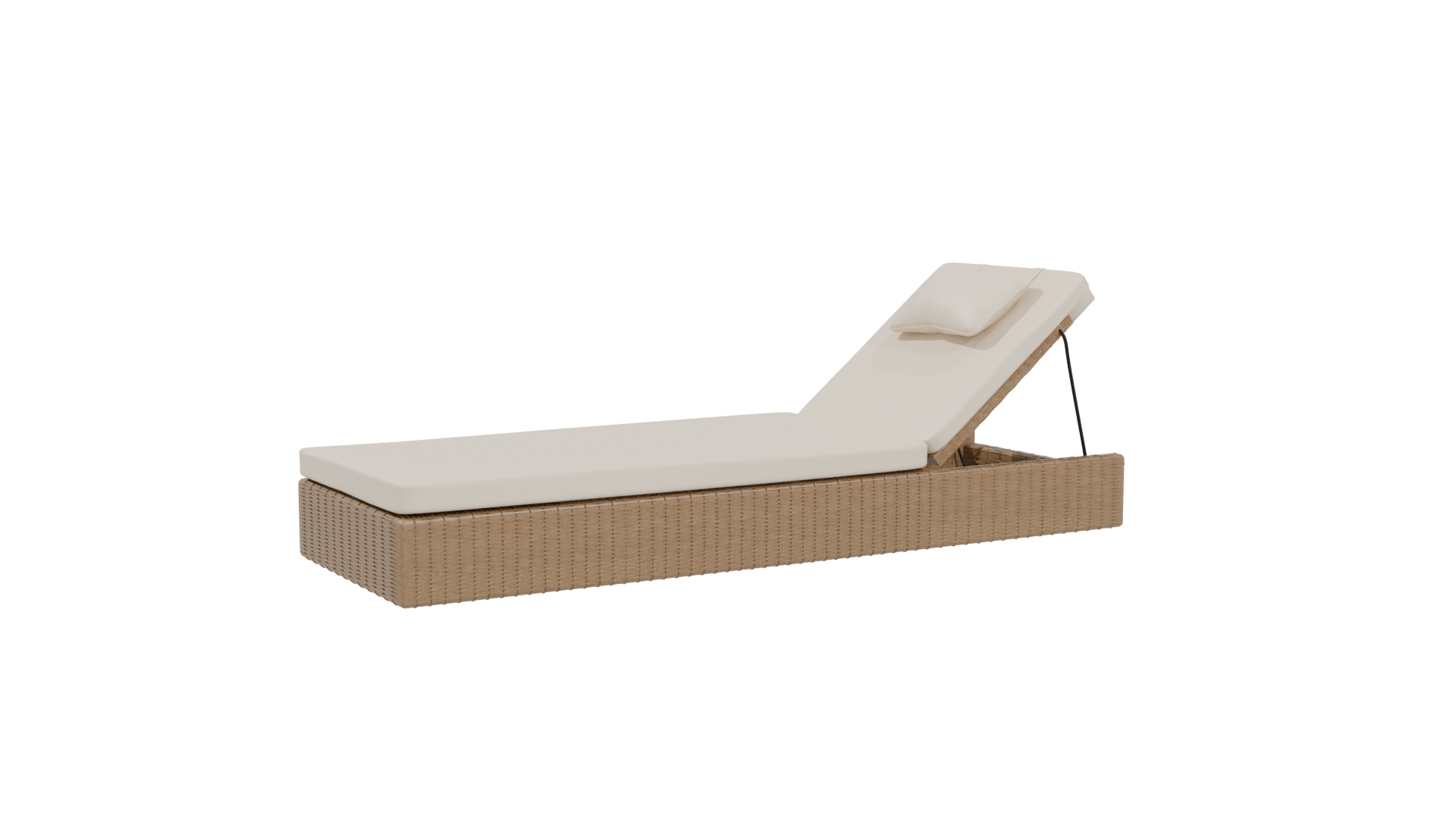 Stylish Outdoor Lounge Bed 3D - Professional 3D Model Render 19