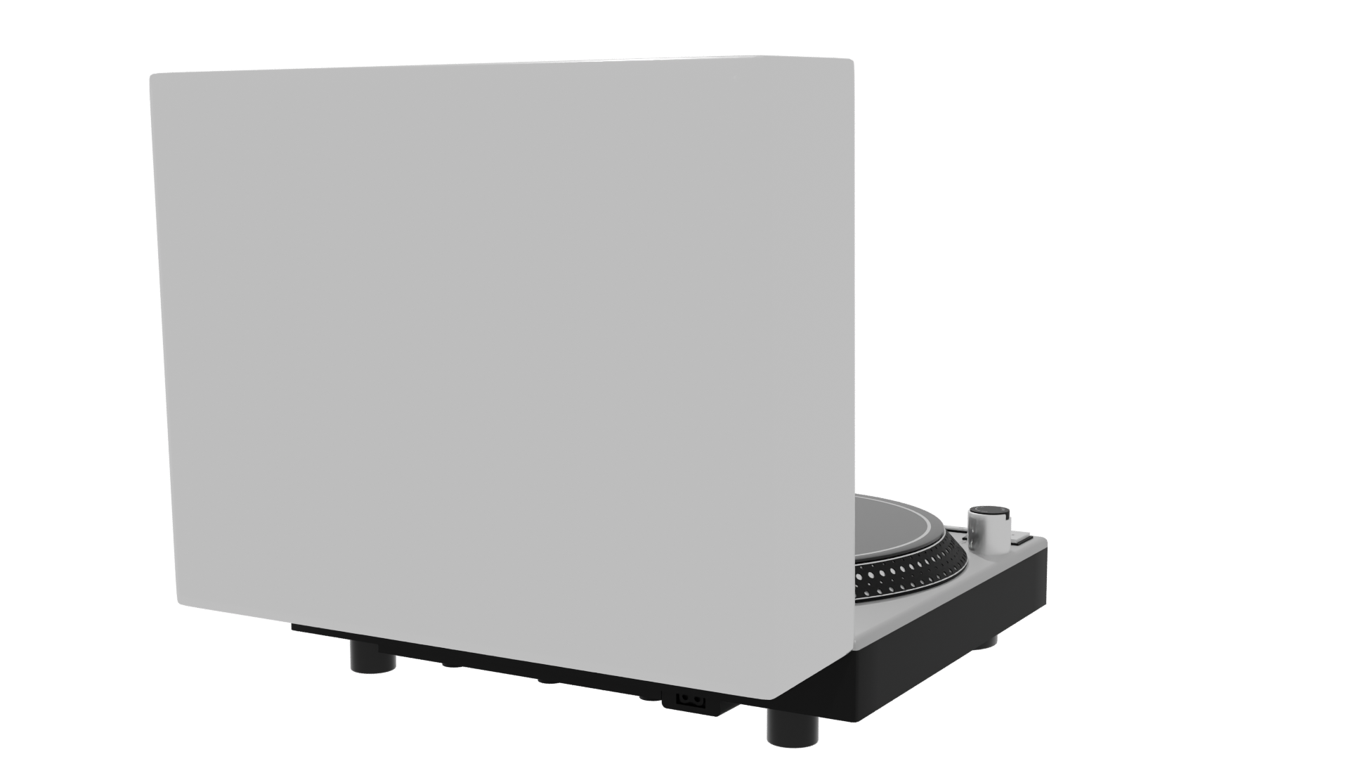 Realistic Vintage Turntable 3D Model - Professional 3D Model Render 6