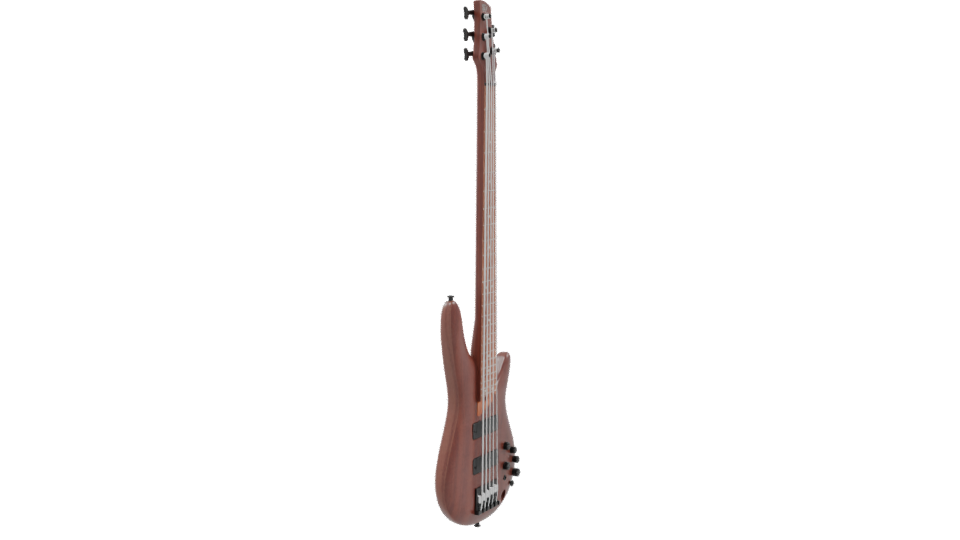 Stylish 5-String Electric Bass - Professional 3D Model Render 9