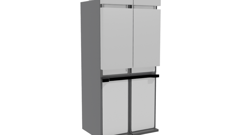 SBS LG GM47MPZ French Door Refrigerator 3D - Professional 3D Model Render 10