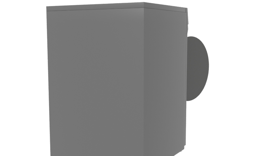 Modern Household Dryer 3D Model - Professional 3D Model Render 6