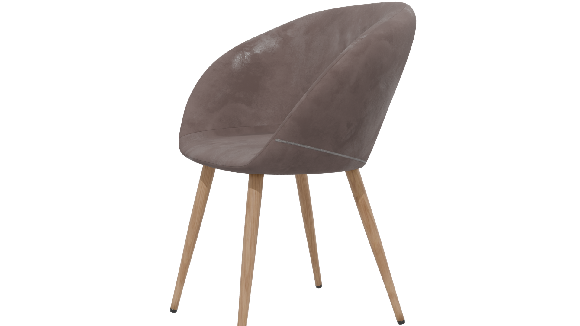 Elegant Modern Fabric Chair 3D Model - Professional 3D Model Render 13