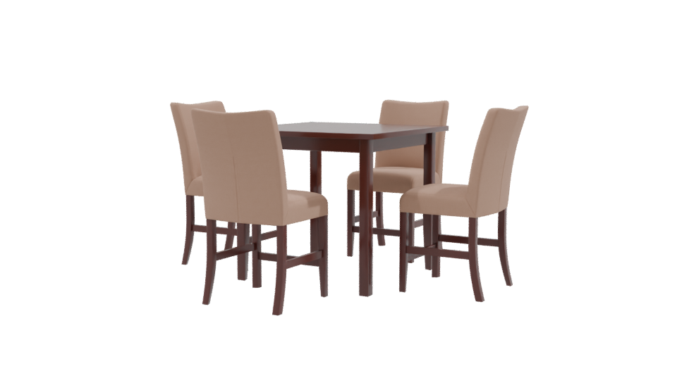 Stylish Dining Table Set 3D - Professional 3D Model Render 9