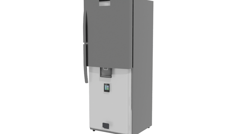 Sleek Modern Refrigerator 3D Model - Professional 3D Model Render 12