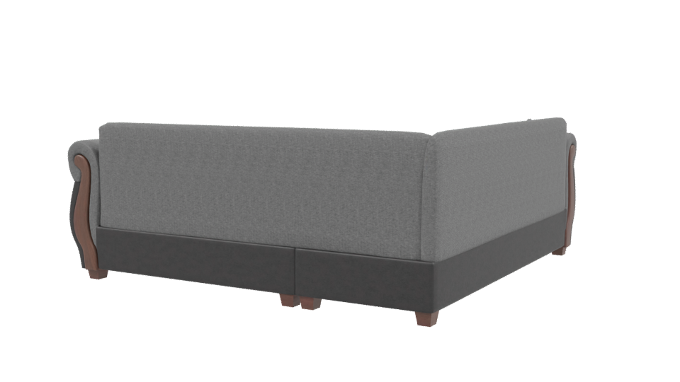 Elegant Corner Sofa 3D Model - Professional 3D Model Render 3