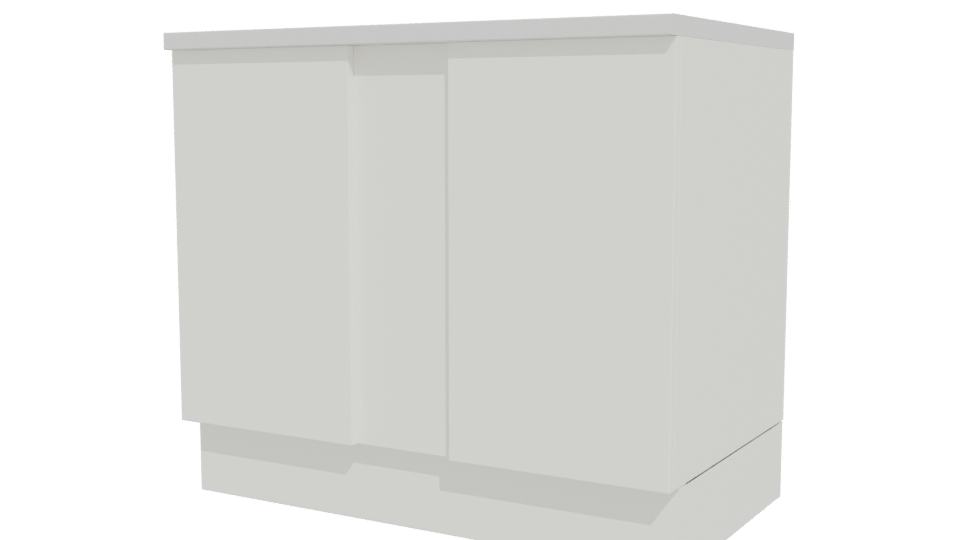 Minimalist Cabinet Storage Unit 3D - Professional 3D Model Render 12