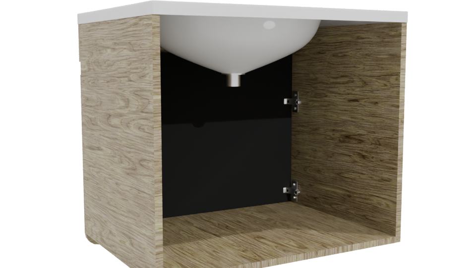 Elegant Modern Console Table 3D - Professional 3D Model Render 4