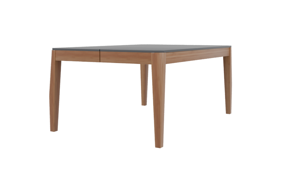 Stylish Wooden Dining Table 3D - Professional 3D Model Render 3