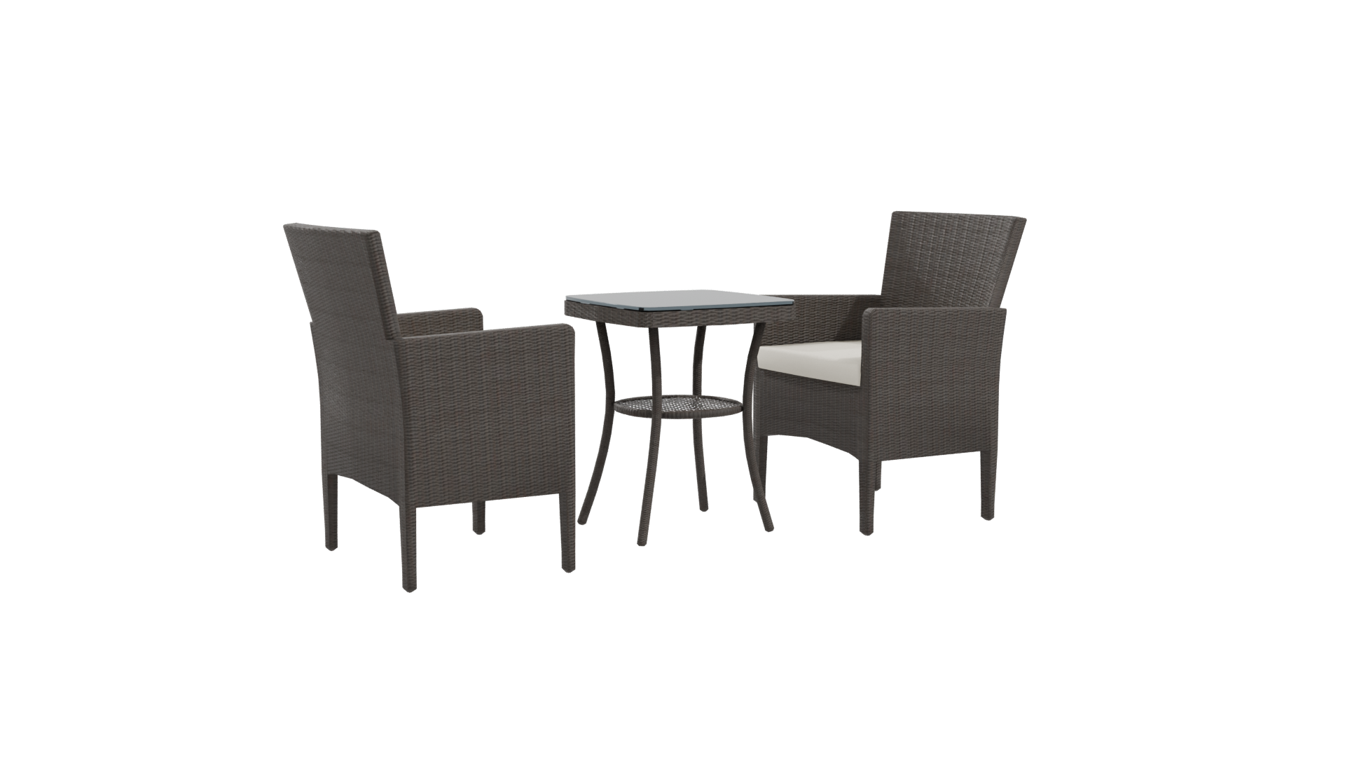 Stylish Outdoor Rattan Furniture Set 3D Model - Professional 3D Model Render 10