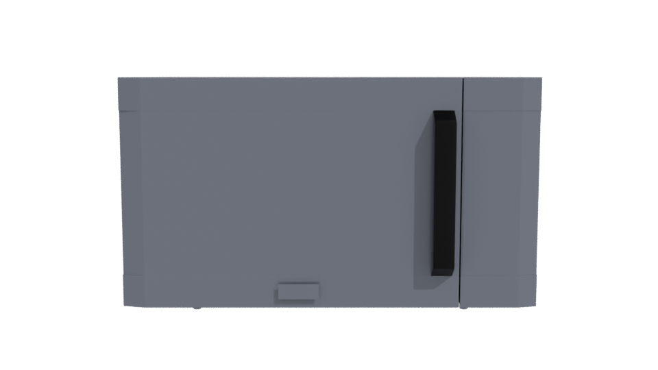 Sleek Modern Microwave 3D Model - Professional 3D Model Render 11