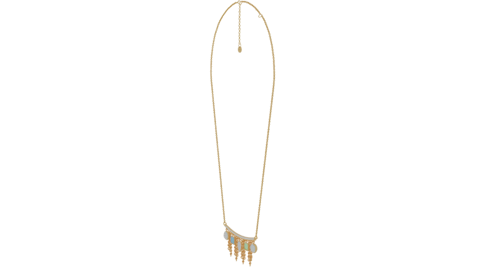 Elegant Gold Pendant Necklace 3D - Professional 3D Model Render 13