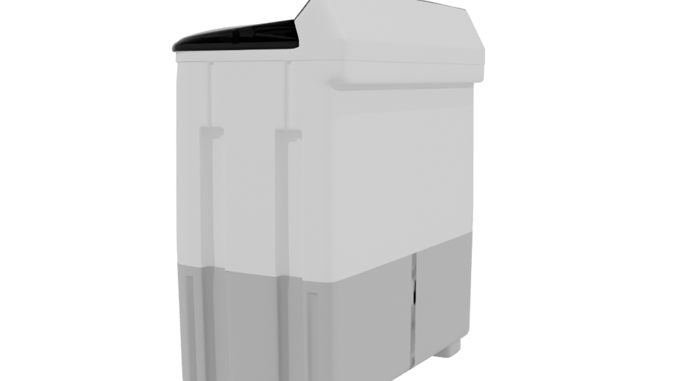 Compact Household Washing Machine 3D - Professional 3D Model Render 3