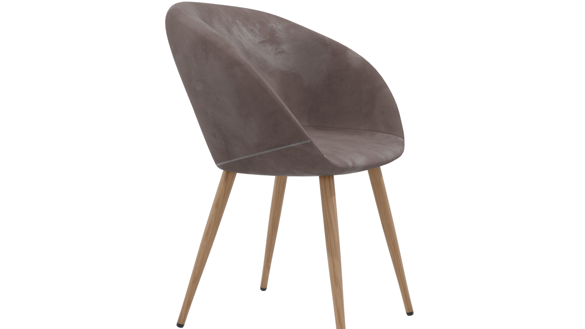 Elegant Modern Fabric Chair 3D Model - Professional 3D Model Render 9