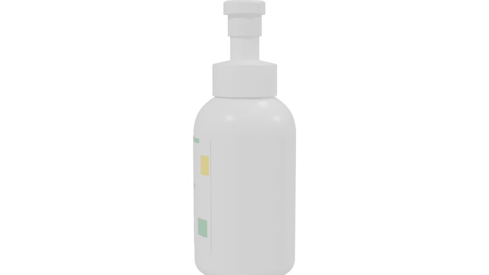 Stylized Baby Lotion Bottle 3D - Professional 3D Model Render 2