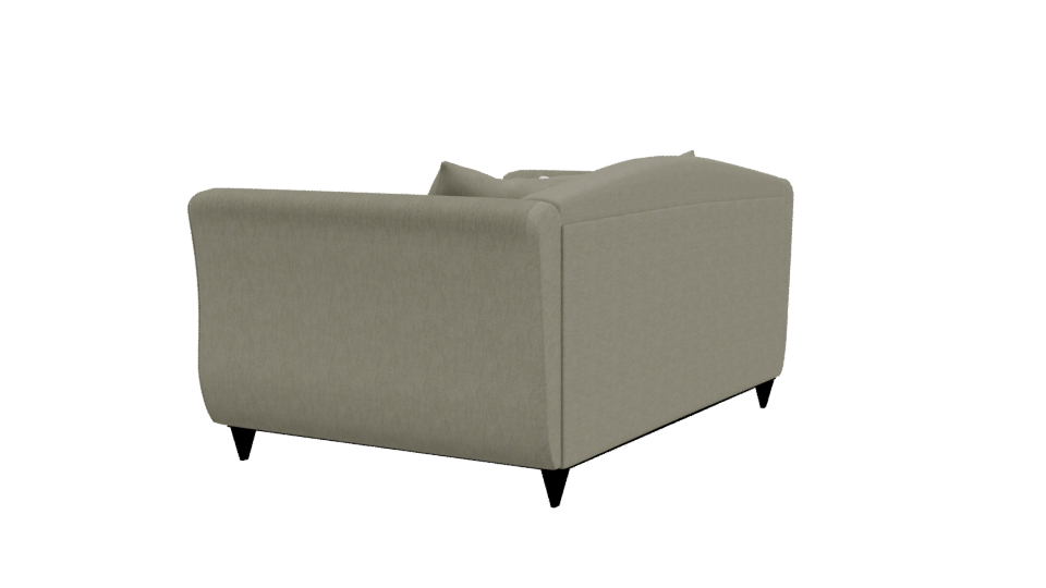 Modern Fabric Sofa with Cushions 3D Model - Professional 3D Model Render 3