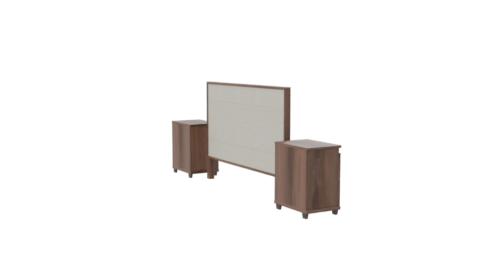 Modern Bedroom Furniture Set 3D - Professional 3D Model Render 7