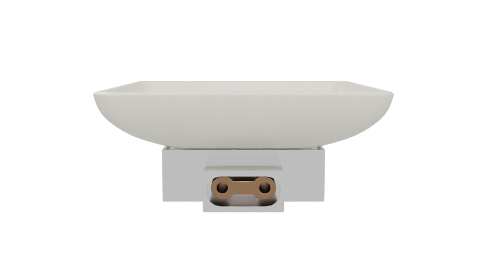 Minimalist Ceramic Sink Model - Professional 3D Model Render 5