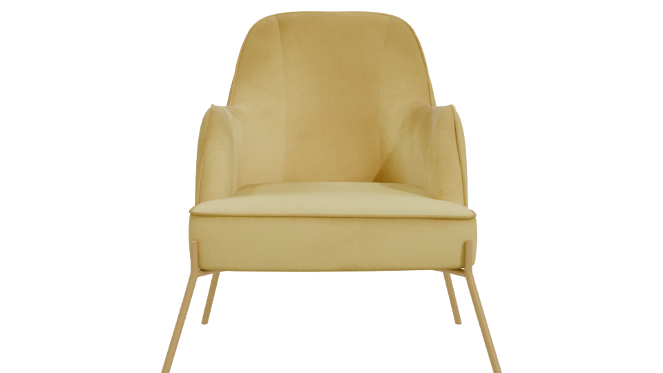 Stylish Minimalist Armchair Model - Professional 3D Model Render 11