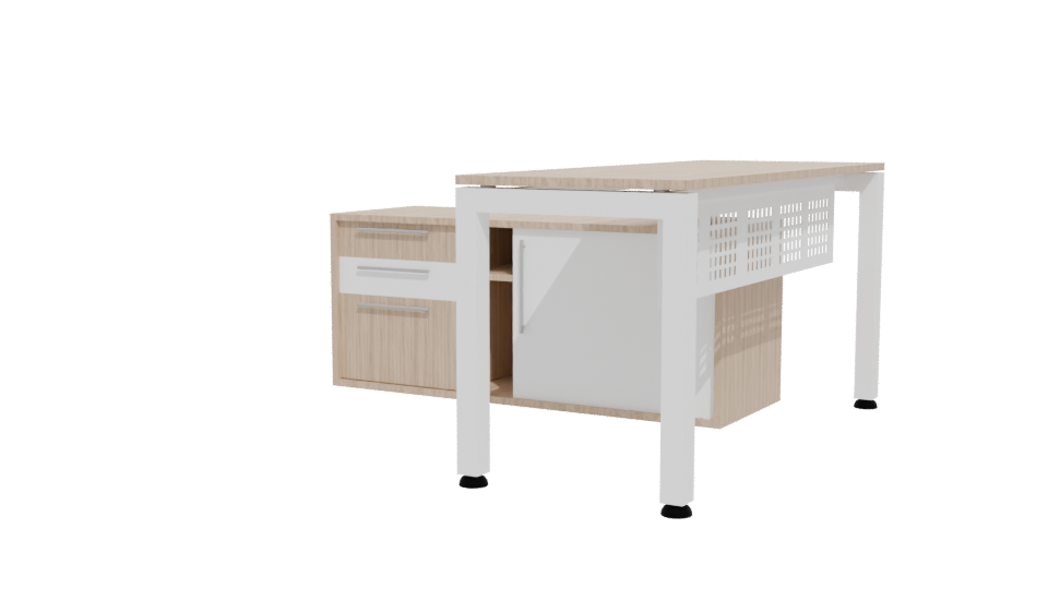 Stylish Office Desk Model 3D - Professional 3D Model Render 12