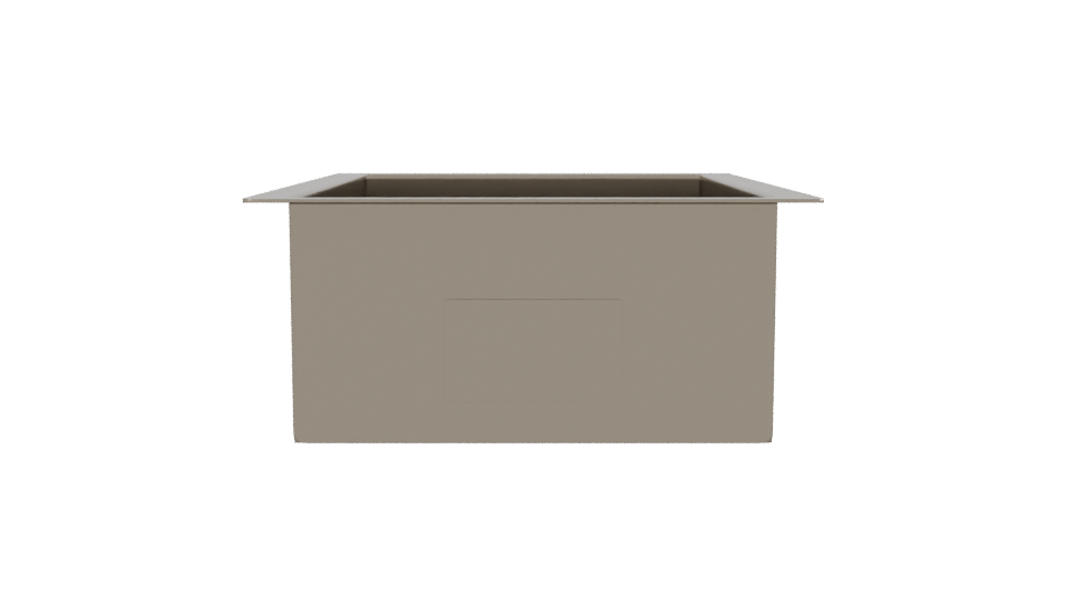 Stylish Rectangular Storage Container 3D - Professional 3D Model Render 2