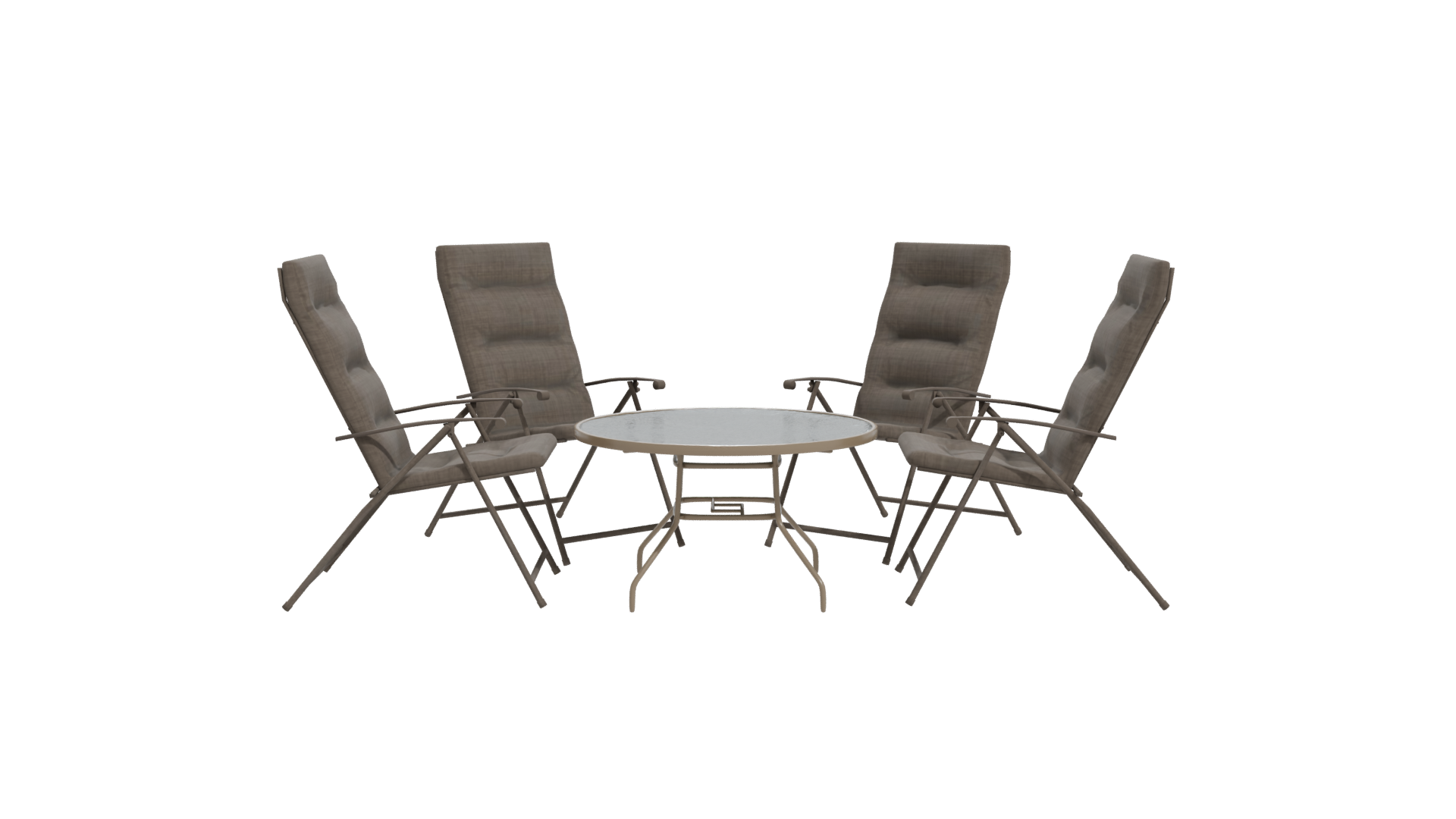 Stylish Outdoor Dining Set 3D Model - Professional 3D Model Render 11