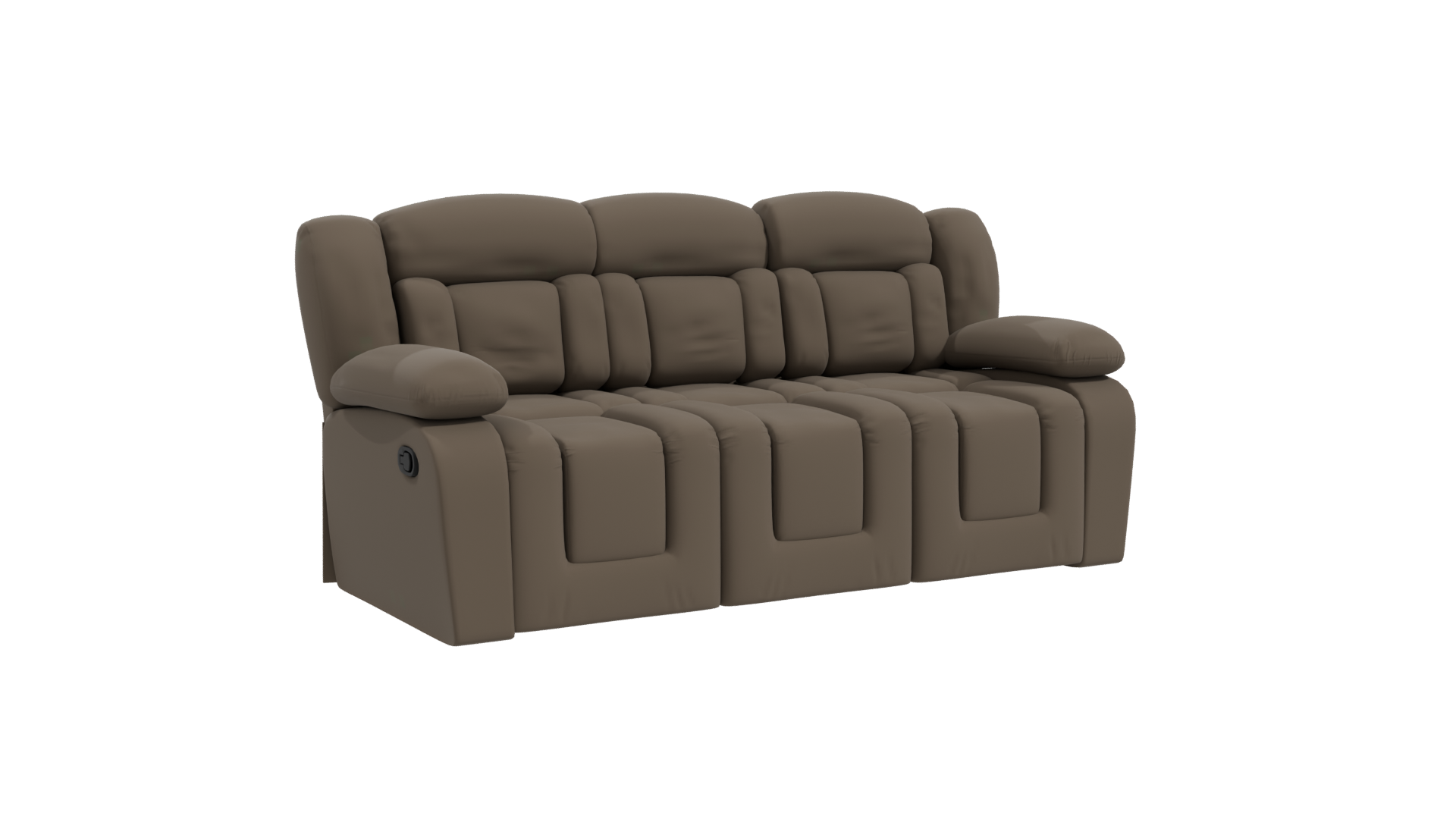 Stylish 3D Reclining Sofa Model - Professional 3D Model Render 10