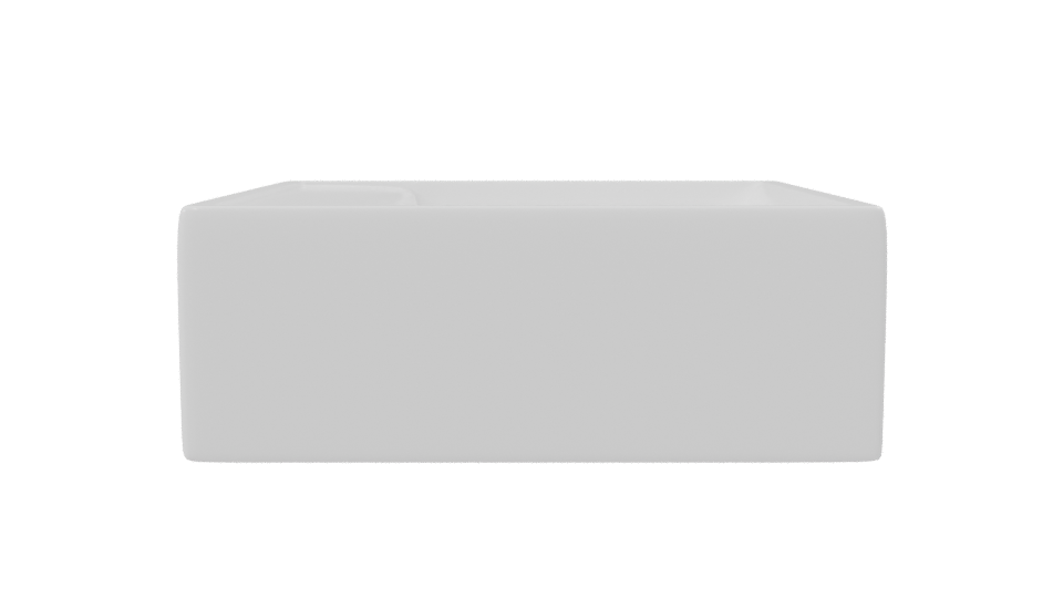 Minimalist Ceramic Sink Model - Professional 3D Model Render 8