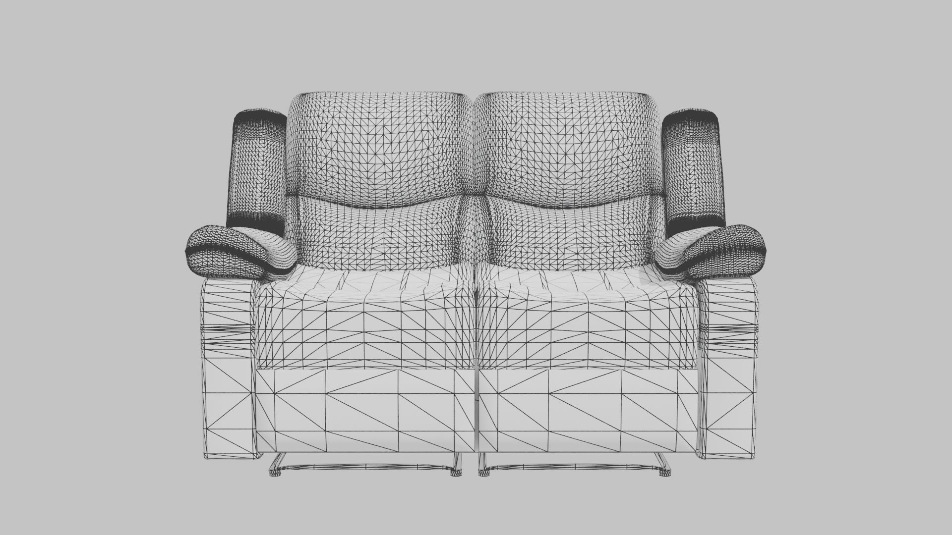 Stylish Modern Reclining Sofa 3D - Professional 3D Model Render 16